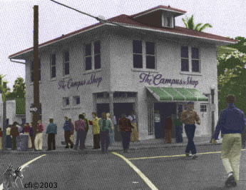 The Campus Shop hand tinted