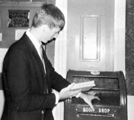 Palm Beach High School using the book drop