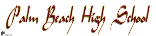 Palm Beach High School banner